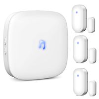 Wireless Door Open Chime, Doorbell Sensor Chime- 600 Feet Range, 4 Volume Levels, 52 Melodies Chimes, LED Indicator for Home, Office, Shops, Classroom