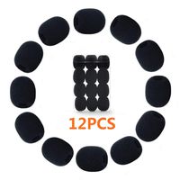 Bilione Lavalier Lapel Microphone Windscreens, 12 Pcs Professional Mini Mic Soft Foam Cover