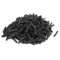 M3x30mm Black Heat Shrink Tubing Tube Sleeving Wrap Wire Cable 398pcs