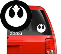 Star Wars Logo Symbols Emblem Anime Vinyl Decal Sticker for Car Window Laptop Wall Room (Rebel Alliance (5.5" inches, White)