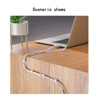 WWZJ Cable Clips, Cord Organizer, Cable Management, Wire Holder System, Adhesive Cable Clips Organizer - Home, Office, Cubicle, Car, Nightstand, Desk Accessories (White, Pack of 20)