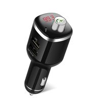 Bluetooth Fm Transmitter for car, Wireless in-car Bluetooth Receiver MP3 Player Stereo Radio Adapter car kit with Dual USB Car Charger Supports TF/SD Card Hands Free for Iphone Android Smartphones