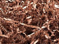 Natural Purple Metal Pail Bucket Party Gift 5.5" with Crinkle Paper Shred