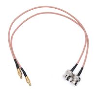 Yootop 2Pcs 12" SMB Male to BNC Male Adapter RG316 Coaxial Cord Digital Radio Antenna Adapter Cable