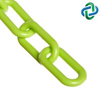 Mr. Chain Plastic Barrier Chain, Safety Green, 1.5-Inch Link Diameter, 25-Foot Length (30014-25)