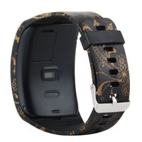 Tkasing Samsung Galaxy Gear S R750 Smart Watch Replacement Wristband Bracelet/Free Size Wireless Smartwatch Accessory Band Strap with Secure Buckle (L)