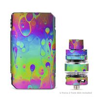 IT'S A SKIN Decal Vinyl Wrap for VooPoo Drag 2 V2 & UForce T2 Tank Vape Sticker Sleeve Cover/Trippy tie die Colors Dripping Lava