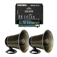 Viking 15 Watt Paging Amplifier with Loud Ringing and 2 Powered Speaker