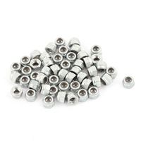 uxcell 50 Pcs M3 304 Stainless Steel Self-Locking Anti-Loose Insert Hex Nylock Lock Nut