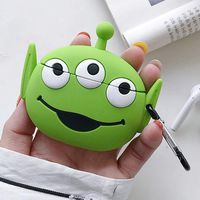 Rumbeast Unique Airpods Pro Case, 3D Cute Cartoon Airpods Pro Cover Soft Silicone Headphone Cover Cases Soft Full Protective Skin Cases for Girls Kids Women(Alien)