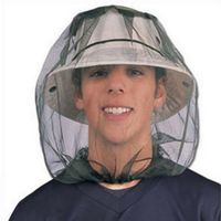 JPLZi 2019 New Mosquito Head Net Mesh Face Protector Cap Insect Bee Sun Fish Hat (A)