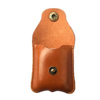 GBSELL For Apple Air pods Airpods Leather Case Protective Cover Protector Pouch (Brown)