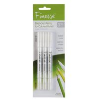 Speedball Art ProductsArt Materials 87773 Finesse Artist Colored Pencil Blender, 3-Pack, Clear