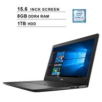 Dell 2020 Inspiron 15 Newest 3583 15.6-Inch Laptop, 8th Gen Intel Core i3-8145U Up to 3.9GHz, Intel UHD 620, 8GB DDR4 RAM, 1TB HDD, HDMI, WiFi, Bluetooth, Windows 10 Home, Black