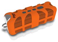 Upgraded Pyle Splash SoundBox Waterproof Bluetooth Speaker, Portable Wireless Outdoor, Enhanced Bass, USB, 3.5mm AUX, IPX4 Splashproof Speaker, Water Resistant, Beach, Shower - Orange (PWPBTA70OR)