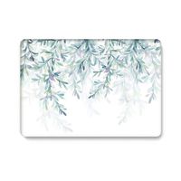 One Micron Compatible MacBook Pro 15 Inch Case, Ultra Slim Matte Soft Plastic Hard Case Cover Protective Lightweight Case Compatible 2016 MacBook Pro 15 with Touch Bar (A1707), Hanging Leaves