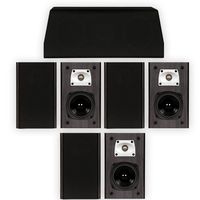 Theater Solutions B1 and C1 Bookshelf Surround Sound Home Theater 7 Speaker Set