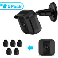 MASCARRY Blink XT Home Security Camera Wall Mount Bracket ， Weather Proof 360 Degree Protective Adjustable Indoor and Outdoor Mount Cover Case for Blink XT Camera (Black(5 Pack))