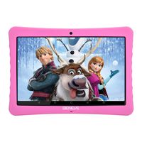 10.1 Kids Tablet, IPS FHD Safety Eye Protection Screen,  Android 7.0, 2GB+32GB, 2.0+5.0MP Dual Cameras, Preloaded Learning & Training Apps for Kids, Bluetooth/WiFi and Free Kid-Proof Case (Pink)