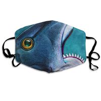 YUIOP Prehistoric Shark Painting Printed Mask Neutral Mask for Men and Women Polyester Dust-Proof Breathable Mask