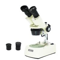 OPTO-EDU A22.1504-C2 Forward Binocular Stereo Microscope, Metal, Glass, Plastic