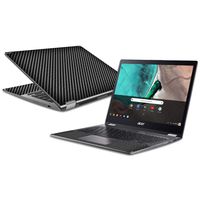 MightySkins Skin Compatible with Acer Chromebook Spin 13 (2018) - Carbon Fiber | Protective, Durable, and Unique Vinyl Decal wrap Cover | Easy to Apply, Remove, and Change Styles | Made in The USA