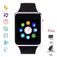 Smartwatch, Bluetooth Smart Watch Touch Screen Unlocked Mini Phone with Card Slot Make Call and Message Sleep Tracker with Pedometer Camera Music Play Compatible with Android iOS Phone Men Women