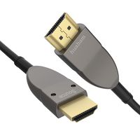 Huaham Fiber Optic HDMI Cable 50FT, Light Speed Active Optical HDMI2.0b Cable, Support HDR10, ARC, HDCP2.2, 3D, Dolby Vision, 18Gbps Subsampling 4:4:4/4:2:2/4:2:0...