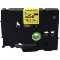 Black on Yellow Label Tape Compatible for Brother TZ-621 TZe-621 9mm P-Touch 8m ACD.auto
