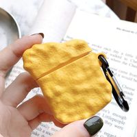 SosoJustgo2 Airpods 3 Silicone Protective Case Cute 3D French Fries Hamburger Design with Ring Buckle Storage Case Shockproof Cover Charging Case for Airpods Pro (Chicken Nuggets Style)