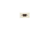 Leviton 41290-HDT 1 Unit High Multimedia Outlet System HDMI Feedthrough, Light Almond