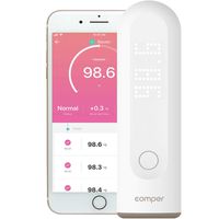 Comper Smart Medical Forehead Thermometer, Baby Thermometer for Fever, Digital Infrared Temporal Thermometer, Accurate, Fast Reading and Recording Body Thermometer for Baby, Kid, Adult-FDA Approved