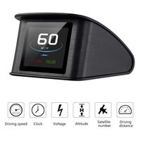 Allnice Auto Car HUD Head Up Display KMH & MPH Digital GPS Smart Speedometer with OverSpeed Alarm Voltmeter Warning, 2.2'' TFT LCD Screen, Universal for All Vehicle