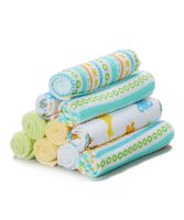Spasilk 10 Pack Soft Terry Bath Washcloths - Newborn Boy or Girl - Baby Shower Gift