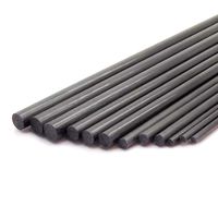 USAQ 12 Piece Pure Carbon Fiber Rod 3 Pieces Each 2mm 3mm 4mm 5mm 500mm Length Lightweight Spar Support Assortment