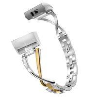 Wearlizer Compatible Charge 3 Bands and Charge 3 SE for Women Metal Replacement Charge 3 hr Band Strap