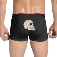 BAPALA Skull Bone Cigarette Men's Comfort Stretch Seamless Boxer Briefs Underwear