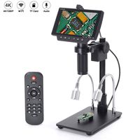HAYEAR 5 inch Screen Full HD 2160P/1080P 16MP HDMI USB & WiFi Digital Microscope Camera Video Kit 150X C-Mount Lens with IMX Sensor