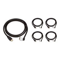 Buyer's Point HDMI Keystone Cable, 6ft (1.8m) 28 AWG, with Ethernet Female-Male (5, 90 Degree)