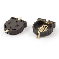 uxcell 2pcs Soldering Terminal 1.5V Button Cell Battery Holder for CR/LIR1220