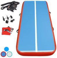 FBSPORT 13.12ft Inflatable Gymnastics Air Track Tumbling Mat Airtrack Mats for Home Use/Training/Cheerleading/Yoga/Water with Pump