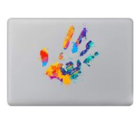 Colored Paint Handprint Vinyl Decal Laptop Sticker for DIY MacBook Pro Air 11 13 15 inch Laptop Skin,A1,13 inch