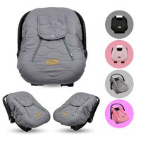 Cozy Cover Infant Car Seat Cover (Gray Quilt) - The Industry Leading Infant Carrier Cover Trusted by Over 6 Million Moms Worldwide for Keeping Your Baby Cozy & Warm