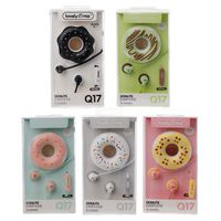 JIESHI Random Delivery Cute Donuts Macarons Earphones 3.5mm in-Ear Stereo Earbuds for Kids iPhone MP3 Gifts