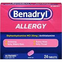 Benadryl Allergy Ultratab Tablets, 24 Count