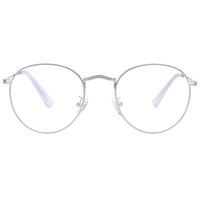 Blue Light Blocking Glasses for Women Man Round Metal Anti Blue Ray for Computer Harmful Ray UV Blocker Gaming Glasses