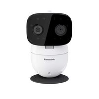 Panasonic Video Baby Monitor with Remote Pan/Tilt/Zoom, Extra Long Audio/Video Range, 2 Way Talk and Lullaby or Noises - KX-HNC301W (White)