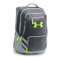 Under Armour Storm Hustle II Backpack, Stealth Gray (008)/Hyper Green, One Size Fits All