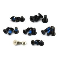 DZS Elec 300pcs M2 M2.5 M3 Black Computer Screw Assorted Kit Carbon Steel Phillips Countersunk Flat Head cm Non-Skid Screw for DELL HP IBM PC Case Laptop Hard Disk Accessories