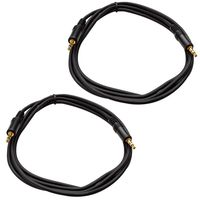 Seismic Audio SA-iE6-2Pack 6-Inches Stage and Studio Patch Cable